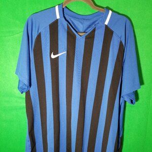 Nike Argentina Dri Fit Stripe Futbol Soccer Jersey Blue Black Men XL